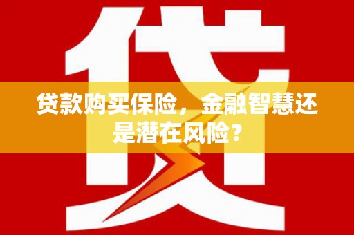 驻马店贷款购买保险，金融智慧还是潜在风险？