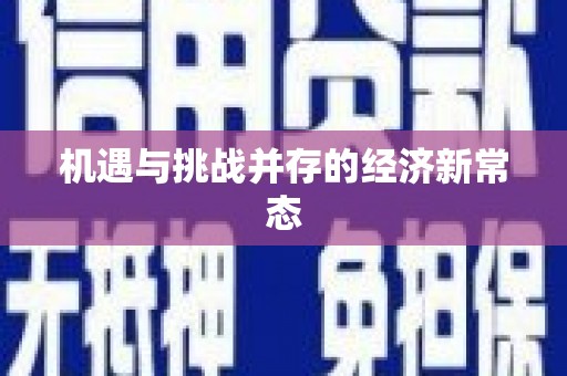 驻马店机遇与挑战并存的经济新常态