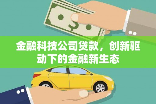 驻马店金融科技公司贷款，创新驱动下的金融新生态