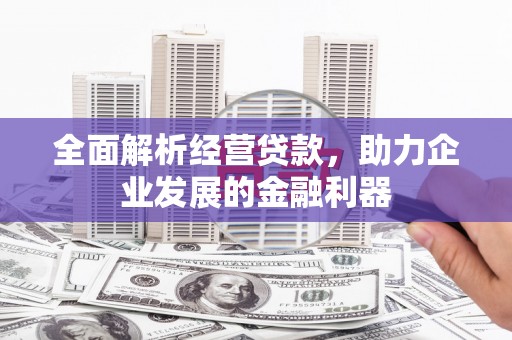 驻马店全面解析经营贷款，助力企业发展的金融利器