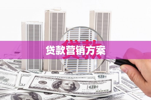 驻马店贷款营销方案