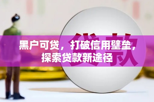 驻马店黑户可贷，打破信用壁垒，探索贷款新途径