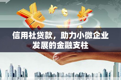 驻马店信用社贷款，助力小微企业发展的金融支柱