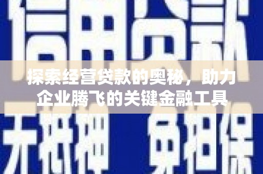 驻马店探索经营贷款的奥秘，助力企业腾飞的关键金融工具