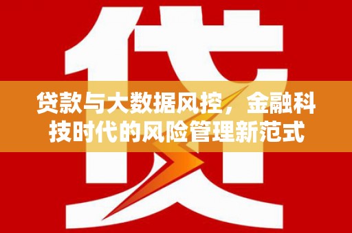 驻马店贷款与大数据风控，金融科技时代的风险管理新范式