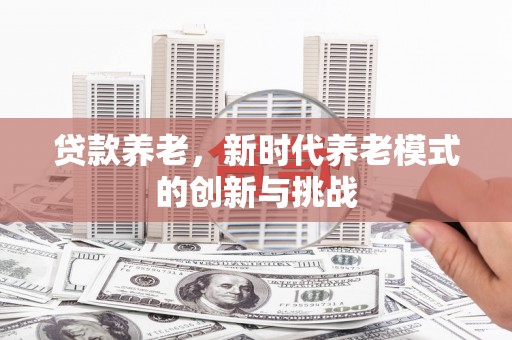 驻马店贷款养老，新时代养老模式的创新与挑战