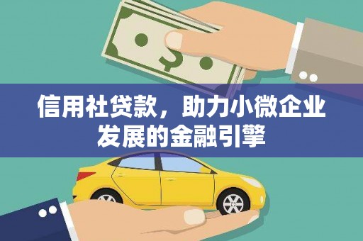驻马店信用社贷款，助力小微企业发展的金融引擎