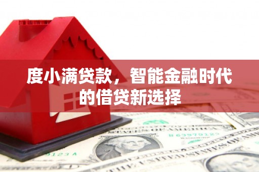 驻马店度小满贷款，智能金融时代的借贷新选择