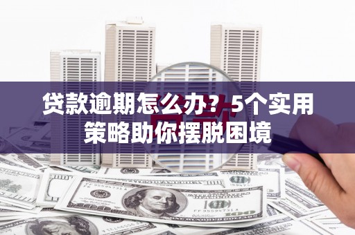 驻马店贷款逾期怎么办？5个实用策略助你摆脱困境