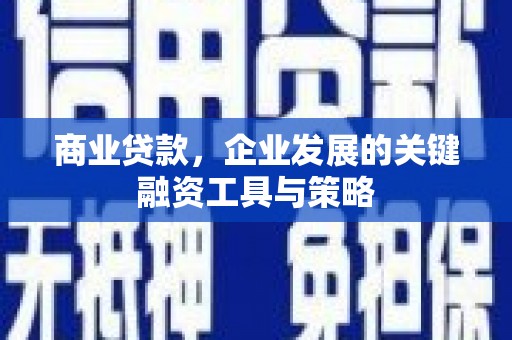 驻马店商业贷款，企业发展的关键融资工具与策略