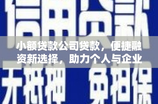 驻马店小额贷款公司贷款，便捷融资新选择，助力个人与企业成长