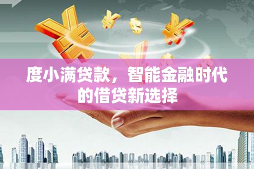 驻马店度小满贷款，智能金融时代的借贷新选择