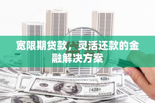 驻马店宽限期贷款，灵活还款的金融解决方案