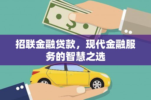 驻马店招联金融贷款，现代金融服务的智慧之选