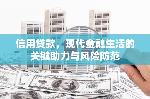 驻马店信用贷款，现代金融生活的关键助力与风险防范