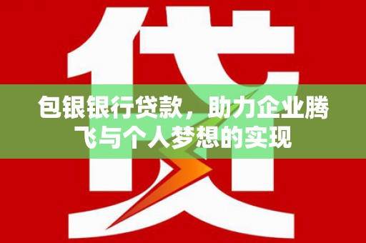 驻马店包银银行贷款，助力企业腾飞与个人梦想的实现