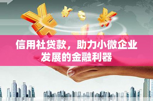 驻马店信用社贷款，助力小微企业发展的金融利器